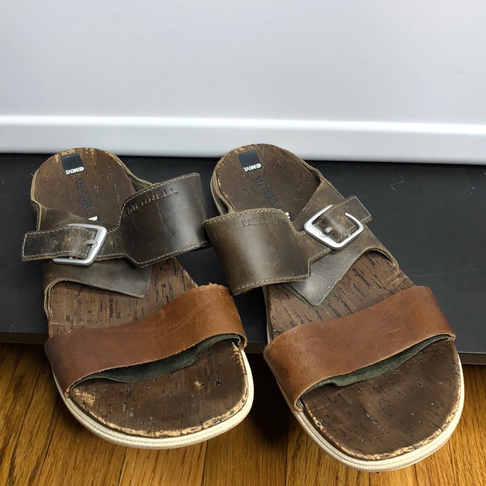 Merrell strappy slip on sandals vertiver size 10